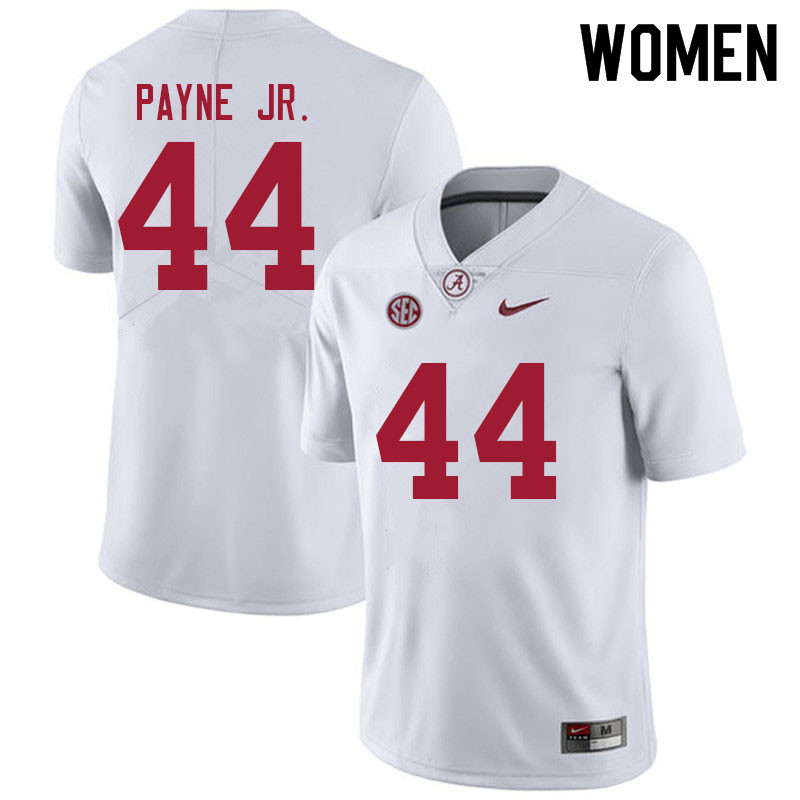 Alabama Crimson Tide Women's Damon Payne Jr. #44 White NCAA Nike Authentic Stitched 2021 College Football Jersey VW16T15ZN